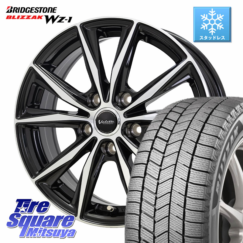 ブリヂストン BLIZZAK WZ-1 WZ1 2025年製 ブリザック スタッドレス ミツヤ 225/50R17 HotStuff Valette Sting ヴァレット スティング ホイール 17インチ 17 X 7.0J +55 5穴 114.3