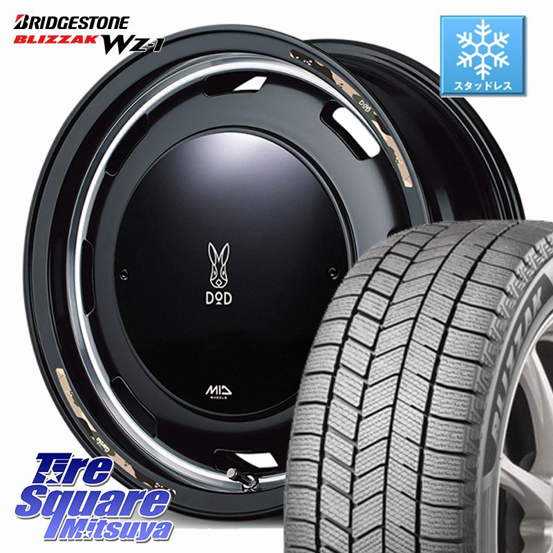 ブリヂストン BLIZZAK WZ-1 WZ1 2025年製 ブリザック スタッドレス ミツヤ 165/65R14 MANARAY MID x DOD ウシャリントバリ ホイール 14インチ 14 X 4.5J +45 4穴 100 デリカミニ4WD キャスト[アクティバ] ハスラー ピクシスジョイ[Cグレード] ハイゼット アゲトラCustom 88,374円