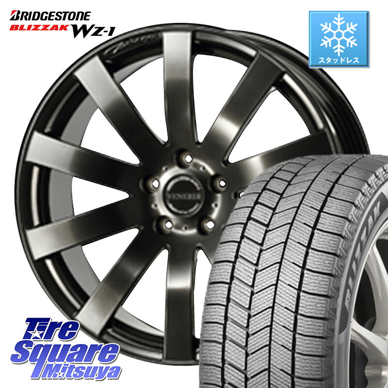ブリヂストン BLIZZAK WZ-1 WZ1 2025年製 ブリザック スタッドレス ミツヤ 225/60R18 コスミック VENERDI Zwinger M14 球面座ボルト専用 ホイール 18インチ 18 X 7.5J(M14B) +38 5穴 114.3 クラウンクロスオーバー