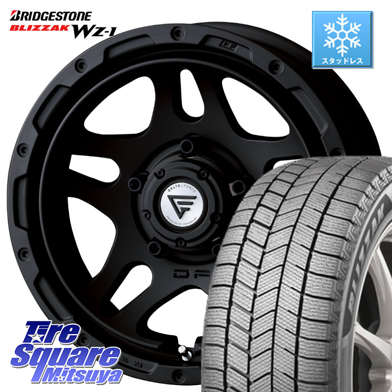 ブリヂストン BLIZZAK WZ-1 WZ1 2025年製 ブリザック スタッドレス ミツヤ 175/80R16 DELTA FORCE OVERLANDER ジムニーシエラ専用 ※インセット-5 ホイール 16インチ 16 X 6.0J +0 5穴 139.7 ジムニー専用(要オーバーフェンダー等)