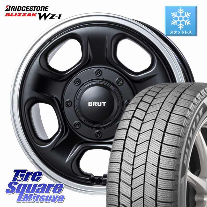 ブリヂストン BLIZZAK WZ-1 WZ1 2025年製 ブリザック スタッドレス ミツヤ 205/65R16BRUT ブルート BR-33 BR33 ホイール 16インチ 16X6.5J 30 5穴 114.3 10系アルファード|タイヤスクエアミツヤ