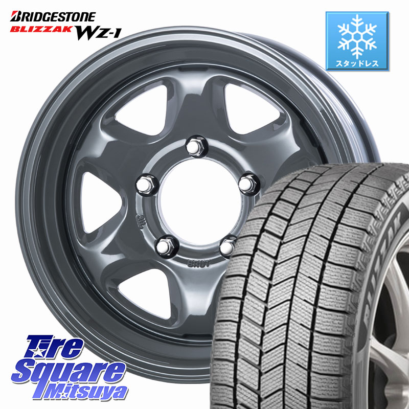 ブリヂストン BLIZZAK WZ-1 WZ1 2025年製 ブリザック スタッドレス ミツヤ 215/70R16BRUT ブルート BR-44 BR44 ホイール 16インチ 16X6.5J 0 5穴 139.7 ジムニー専用(要オーバーフェンダー等) ジムニ&minus;シエラ/ノマド(カスタム) AZオフロード カスタムサイズ｜タイヤスクエアミツヤ