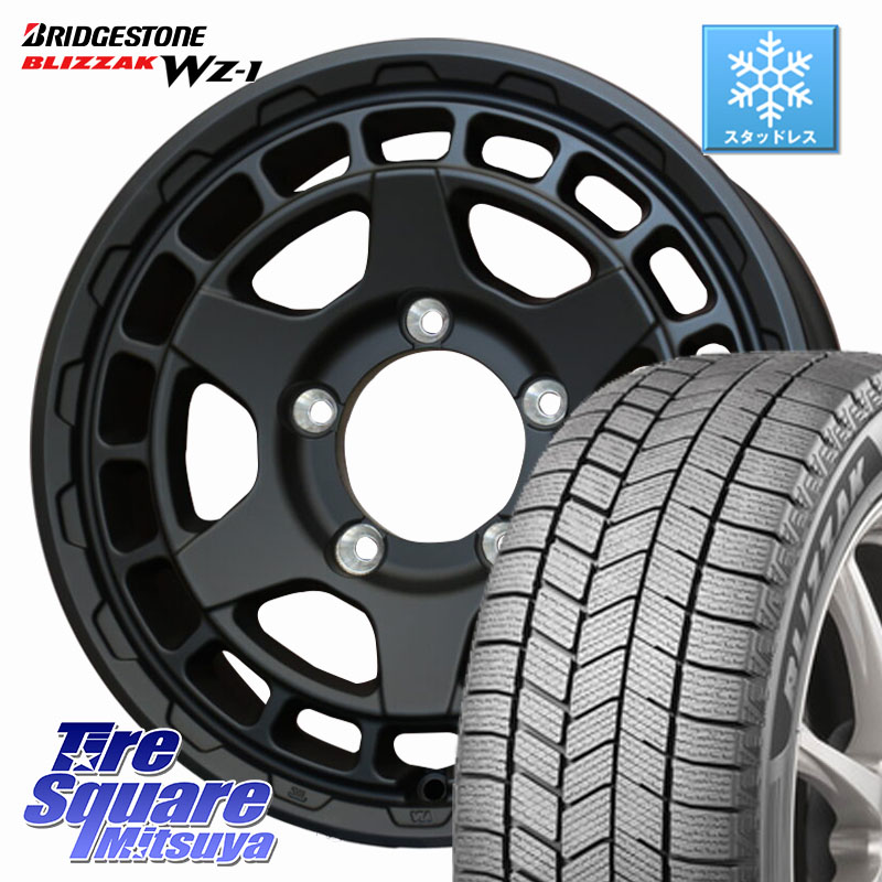 ブリヂストン BLIZZAK WZ-1 WZ1 2025年製 ブリザック スタッドレス ミツヤ 215/70R16 WEDS MUDVANCE X TYPE S ホイール 16インチ マッドヴァンス 16 X 5.5J +22 5穴 139.7 ジムニー専用(要オーバーフェンダー等)