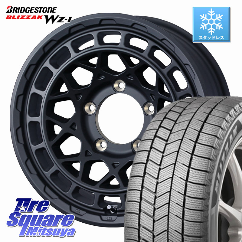 ブリヂストン BLIZZAK WZ-1 WZ1 2025年製 ブリザック スタッドレス ミツヤ 215/70R16 WEDS MUDVANCE X TYPE M ホイール 16インチ マッドヴァンス 16 X 5.5J +22 5穴 139.7 ジムニー専用(要オーバーフェンダー等)