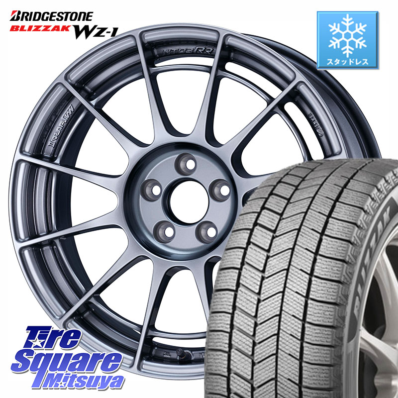 ブリヂストン BLIZZAK WZ-1 WZ1 2025年製 ブリザック スタッドレス ミツヤ 225/45R17 ENKEI Racing Revolution NT03RR For GR86 / BRZ Cup ホイール 17インチ 17 X 7.5J +44 5穴 100 210系カローラスポーツ BRZ・86・GR86