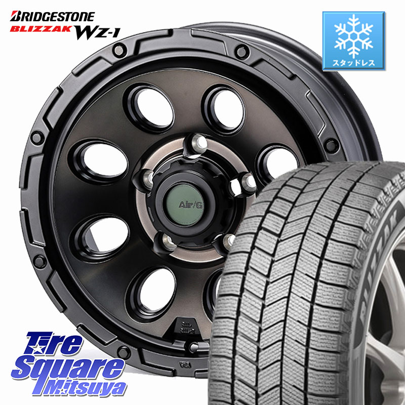 ブリヂストン BLIZZAK WZ-1 WZ1 2025年製 ブリザック スタッドレス ミツヤ 175/80R164X4エンジニアリング Air/G Massive ホイール 16インチ 16X6.0J 0 5穴 139.7 ジムニー専用(要オーバーフェンダー等) AZオフロード カスタムサイズ｜タイヤスクエアミツヤ 117,525円