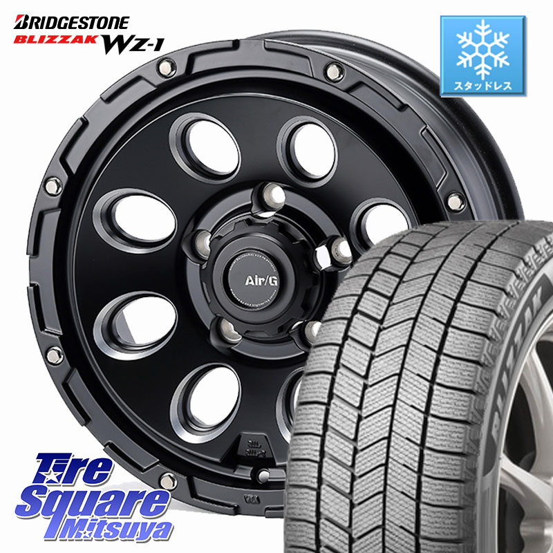 ブリヂストン BLIZZAK WZ-1 WZ1 2025年製 ブリザック スタッドレス ミツヤ 215/70R164X4エンジニアリング Air/G Massive ホイール 16インチ 16X6.0J 0 5穴 139.7 ジムニー専用(要オーバーフェンダー等) ジムニ&minus;シエラ/ノマド(カスタム) AZオフロード カスタムサイズ｜タイヤスクエアミツヤ