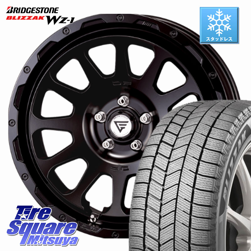 ブリヂストン BLIZZAK WZ-1 WZ1 2025年製 ブリザック スタッドレス ミツヤ 225/45R18DELTA FORCE デルタフォース オーバル ホイール 18インチ 18X8.0J 38 5穴 114.3 ステージア 日産 HS レクサス クラウンハイブリッド 220・H20系 クラウン 220系 インサイト｜タイヤスクエアミツヤ