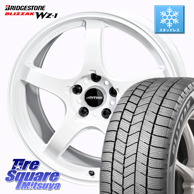 ブリヂストン BLIZZAK WZ-1 WZ1 2025年製 ブリザック スタッドレス ミツヤ 225/50R17 KYOHO TRACER GT-V ホイール 17インチ 17 X 7.5J +48 5穴 114.3 WRX S4(VBH)