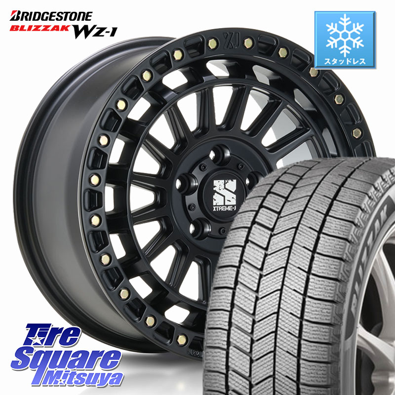 ブリヂストン BLIZZAK WZ-1 WZ1 2025年製 ブリザック スタッドレス ミツヤ 215/60R16MLJ XJ08 XTREME-J ホイール 16インチ 16X7.0J 35 5穴 114.3 マークXジオ クラウンロイヤル クラウンハイブリッド クラウンハイブリッド 220・H20系 クラウン 220系｜タイヤスクエアミツヤ