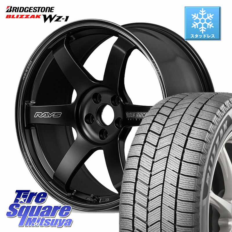 ブリヂストン BLIZZAK WZ-1 WZ1 2025年製 ブリザック スタッドレス ミツヤ 225/45R18RAYS 【欠品次回3~4月】 TE37 SAGA S-plus Black Shadow LTD VOLK RACING 鍛造 ホイール 18インチ 18X8.5J 35 5穴 114.3|タイヤスクエアミツヤ