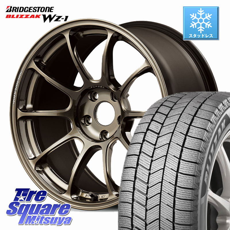 ブリヂストン BLIZZAK WZ-1 WZ1 2025年製 ブリザック スタッドレス ミツヤ 235/45R18RAYS ZE40 VOLK RACING 鍛造 ホイール 18インチ 18X8.5J(M14B) 45 5穴 114.3 レクサスIS30系後期｜タイヤスクエアミツヤ 255,281円