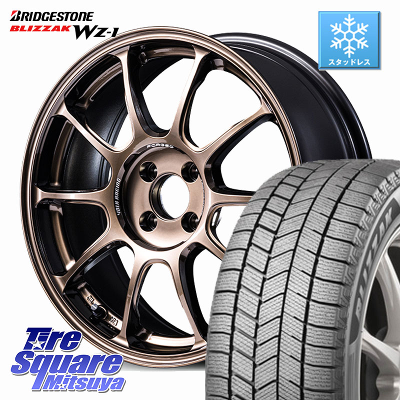 ブリヂストン BLIZZAK WZ-1 WZ1 2025年製 ブリザック スタッドレス ミツヤ 185/55R16 RAYS 【欠品次回要問合せ】 ZE40 VOLK RACING 鍛造 ホイール 16インチ 16 X 7.0J +36 4穴 100