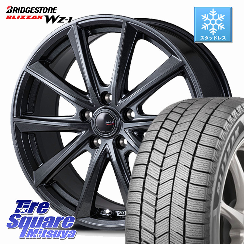 ブリヂストン BLIZZAK WZ-1 WZ1 2025年製 ブリザック スタッドレス ミツヤ 235/55R18 Japan三陽 ZACK Sport-FT ホイール 18インチ 18 X 7.5J +38 5穴 114.3