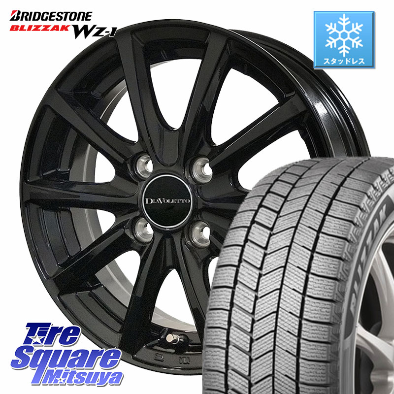 ブリヂストン BLIZZAK WZ-1 WZ1 2025年製 ブリザック スタッドレス ミツヤ 165/65R14コスミック DIAVOLETTO D.TEN ホイール 14インチ 14X4.5J 43 4穴 100 キャスト[アクティバ] ピクシスジョイ[Cグレード] ハイゼットアゲトラCustom車用※軽自動車専用ホイール※ デリ｜タイヤスクエアミツヤ