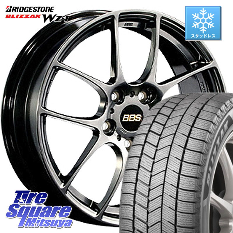 ブリヂストン BLIZZAK WZ-1 WZ1 2025年製 ブリザック スタッドレス ミツヤ 215/45R17BBS RF 鍛造1ピース DB ホイール 17インチ 17X7.5J 45 5穴 114.3 リーフ LEAF 日産 ブレイド カローラルミオン|タイヤスクエアミツヤ