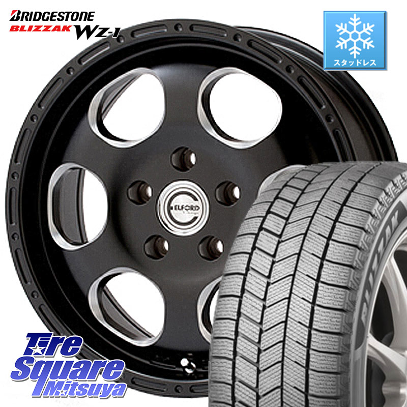 ブリヂストン BLIZZAK WZ-1 WZ1 2025年製 ブリザック スタッドレス ミツヤ 215/70R16 MEIWA Blood Stock One Piece ホイール 16インチ 16 X 7.0J +35 5穴 114.3 デリカD:5