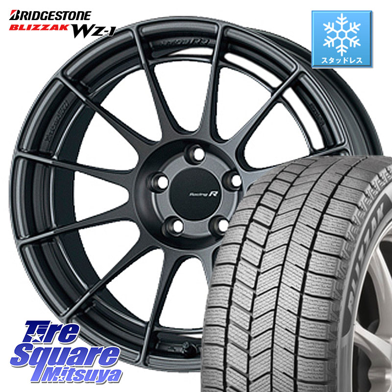 ブリヂストン BLIZZAK WZ-1 WZ1 2025年製 ブリザック スタッドレス ミツヤ 225/45R18 ENKEI エンケイ Racing Revolution NT03RR GM ホイール 18 X 8.0J(BMW F32 F33) +34 5穴 120 BMW 4シリーズ F32 F33 F36