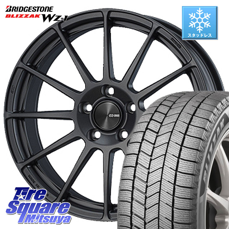 ブリヂストン BLIZZAK WZ-1 WZ1 2025年製 ブリザック スタッドレス ミツヤ 225/50R18 ENKEI エンケイ PerformanceLine PF03 (MD) ホイール 18 X 7.0J +45 5穴 114.3 C-HR 50系エスティマ RV系ヴェゼル RC系オデッセイ後期 MAZDA6 10系アルファード