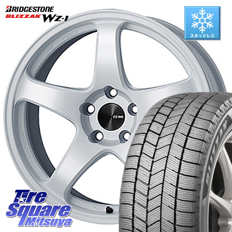 ブリヂストン BLIZZAK WZ-1 WZ1 2025年製 ブリザック スタッドレス ミツヤ 185/60R16ENKEI エンケイ PerformanceLine PF05 WH 軽カー用 16インチ 16X5.5J 45 4穴 100 FITクロスター｜タイヤスクエアミツヤ 116,180円