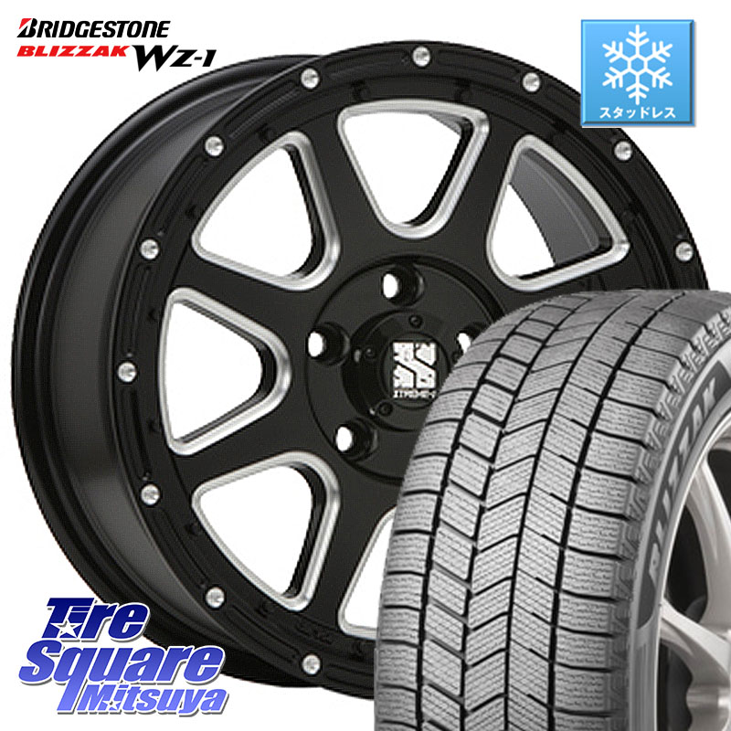 ブリヂストン BLIZZAK WZ-1 WZ1 2025年製 ブリザック スタッドレス ミツヤ 225/45R17 MLJ エクストリームJ ミルド センターキャップ付き ホイール 17インチ 17 X 7.5J +38 5穴 114.3 GRヤリスRSノーマルキャリパー 140,250円
