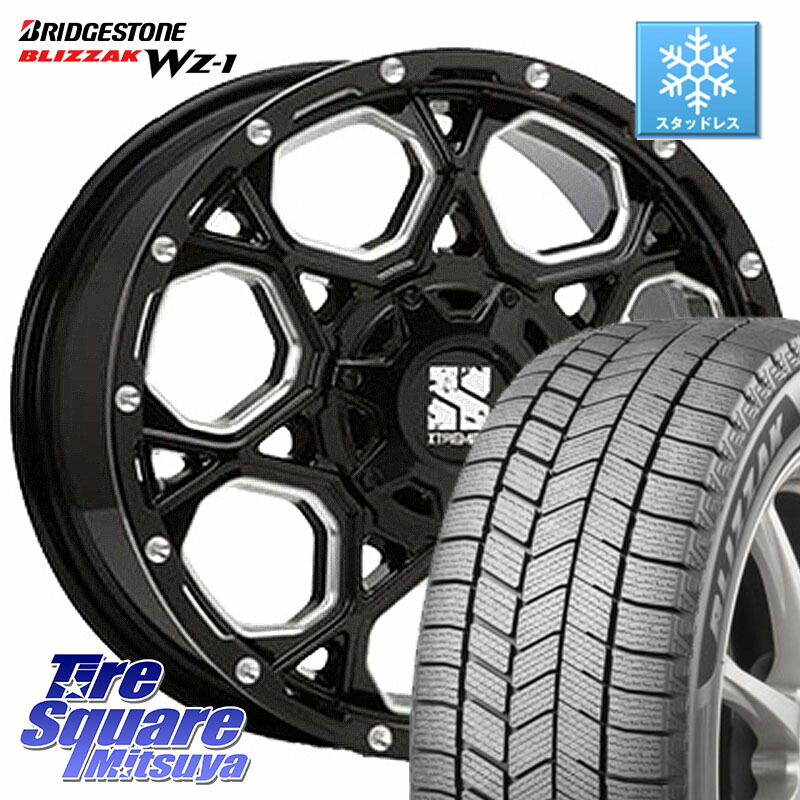 ブリヂストン BLIZZAK WZ-1 WZ1 2025年製 ブリザック スタッドレス ミツヤ 225/45R17 MLJ XJ06 XTREME-J エクストリームJ ホイール 17インチ 17 X 7.0J +42 5穴 114.3 GRヤリスRSノーマルキャリパー 142,170円