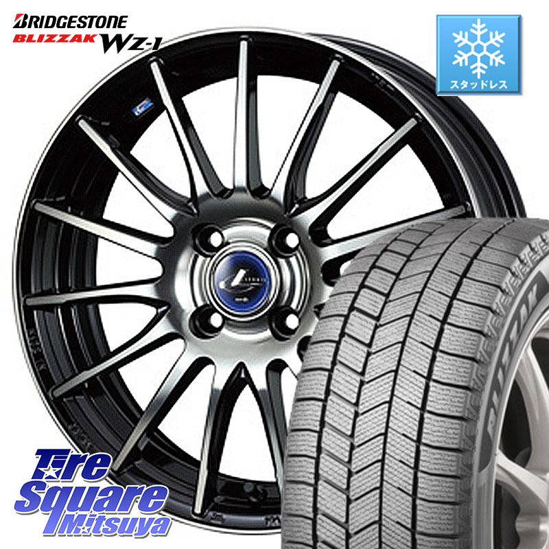 ブリヂストン BLIZZAK WZ-1 WZ1 2025年製 ブリザック スタッドレス ミツヤ 205/65R16 WEDS 36257 レオニス Navia ナヴィア05 BPB ウェッズ ホイール 16インチ 16 X 6.0J +45 4穴 100