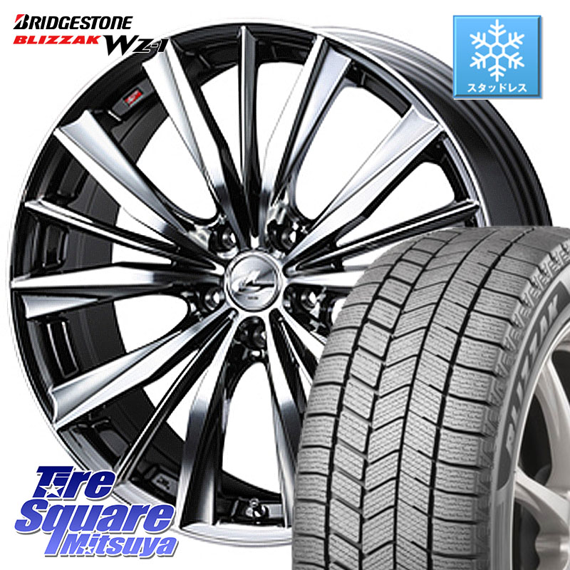 ブリヂストン BLIZZAK WZ-1 WZ1 2025年製 ブリザック スタッドレス ミツヤ 185/60R16 WEDS 33252 レオニス VX 特価● BMCMC ウェッズ Leonis ホイール 16インチ 16 X 6.0J +50 4穴 100 E13ノート
