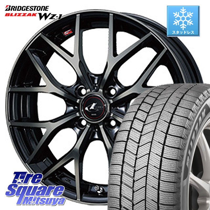 ブリヂストン BLIZZAK WZ-1 WZ1 2025年製 ブリザック スタッドレス ミツヤ 155/65R14 WEDS レオニス MX ウェッズ Leonis ホイール 14インチ 14 X 4.5J +45 4穴 100 N-BOX デリカミニ2WD タント スペーシア サクラ ハイゼット アゲトラCustom車用※軽自動車専用ホイール