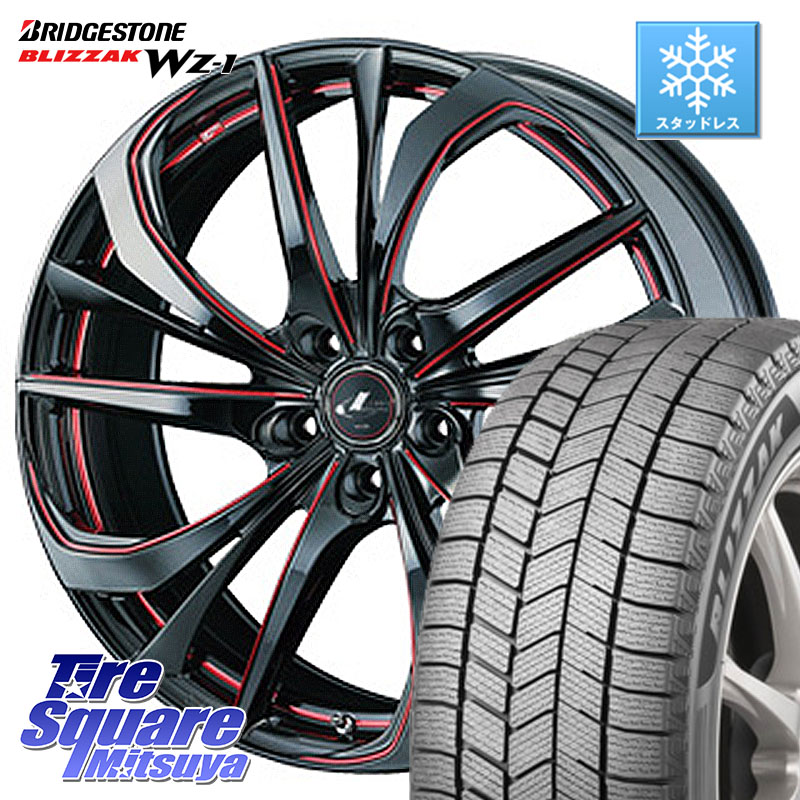 ブリヂストン BLIZZAK WZ-1 WZ1 2025年製 ブリザック スタッドレス ミツヤ 225/65R17WEDS ウェッズ Leonis レオニス TE BKSC ホイール 17インチ 17X6.5J 53 5穴 114.3 CR-V|タイヤスクエアミツヤ