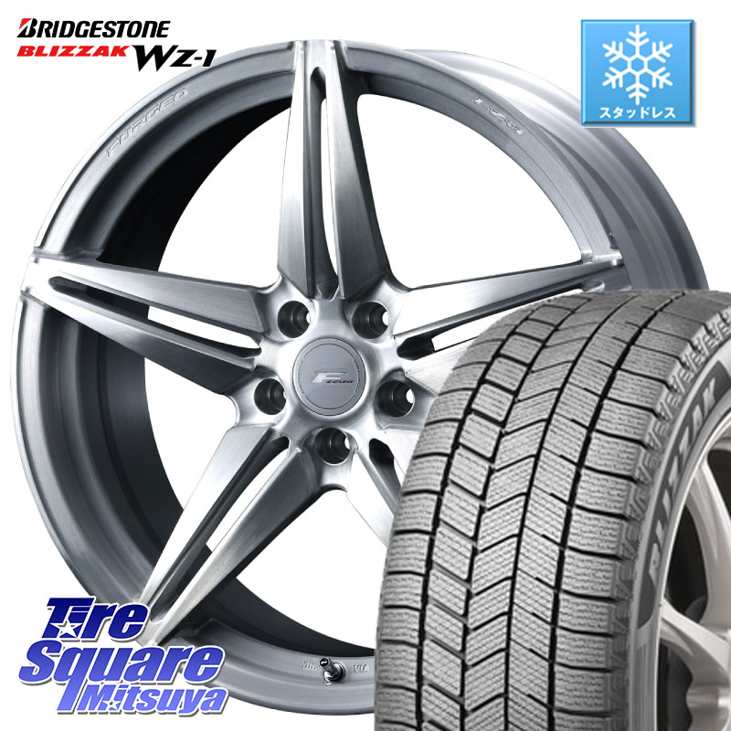 ブリヂストン BLIZZAK WZ-1 WZ1 2025年製 ブリザック スタッドレス ミツヤ 225/60R18 WEDS F ZERO FZ-3 FZ3 鍛造 FORGED ホイール18インチ エフゼロ 18 X 7.5J +48 5穴 114.3 T32エクストレイル CX-5 CX-8 BT5レガシィアウトバック