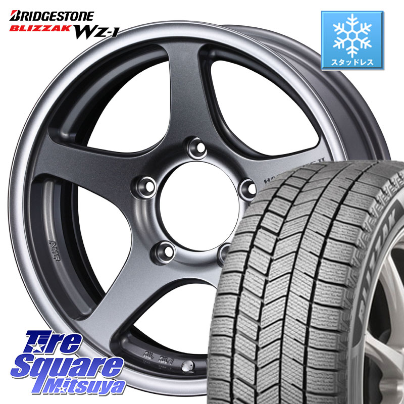 ブリヂストン BLIZZAK WZ-1 WZ1 2025年製 ブリザック スタッドレス ミツヤ 175/80R16 WEDS Adventure HASE SPEC2 (GM) ホイール 16インチ 16 X 5.5J +0 5穴 139.7 ジムニー専用(要オーバーフェンダー等)