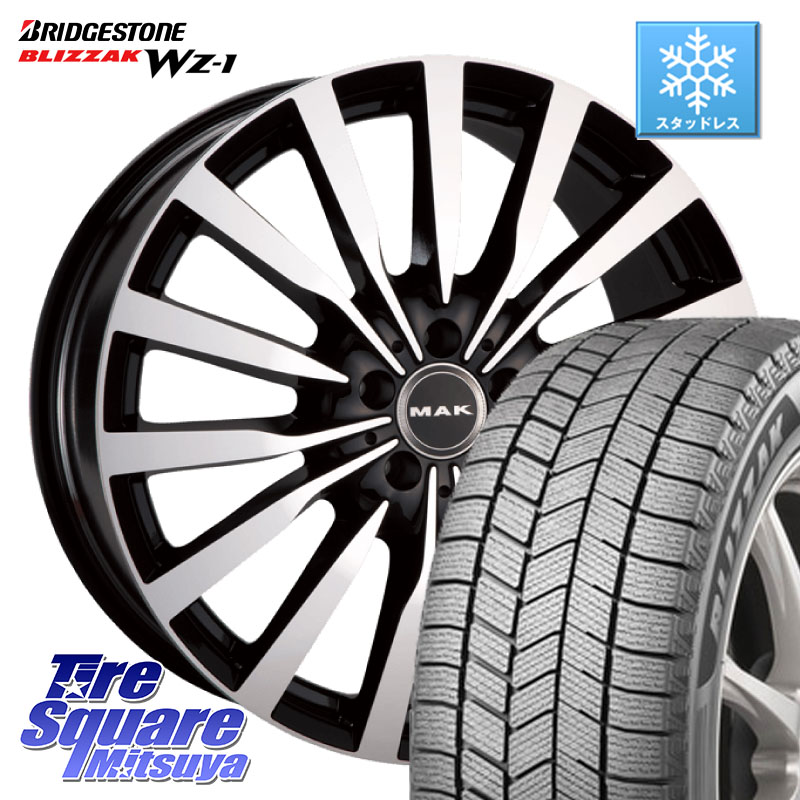 ブリヂストン BLIZZAK WZ-1 WZ1 2025年製 ブリザック スタッドレス ミツヤ 225/60R17阿部商会 MAK KRONE クローネ ホイール 17X7.5J(MB H247) 48 5穴 112 メルセデスベンツ GLA(H247)|タイヤスクエアミツヤ