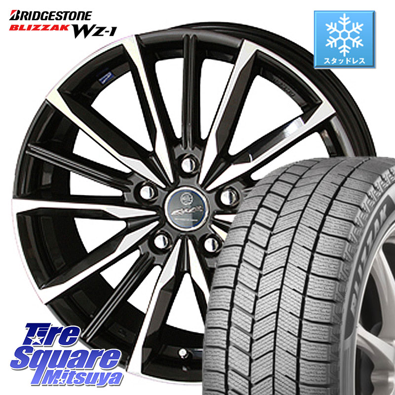 ブリヂストン BLIZZAK WZ-1 WZ1 2025年製 ブリザック スタッドレス ミツヤ 235/50R18 KYOHO SMACK スマック ヴァルキリー ホイール 18インチ 18 X 8.0J +45 5穴 114.3 50系エスティマ