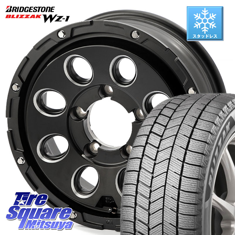 ブリヂストン BLIZZAK WZ-1 WZ1 2025年製 ブリザック スタッドレス ミツヤ 215/65R164X4エンジニアリング Air G Massive エアーGマッシブ ホイール 16インチ 16X5.5J 22 5穴 139.7 ジムニー専用(要オーバーフェンダー等) AZオフロード カスタムサイズ|タイヤスクエアミツヤ