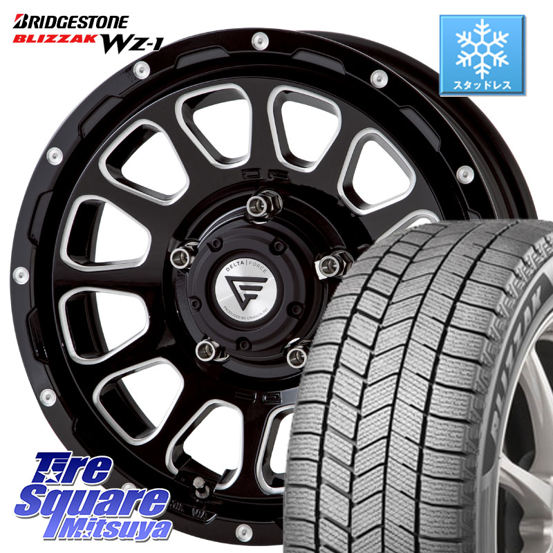 ブリヂストン BLIZZAK WZ-1 WZ1 2025年製 ブリザック スタッドレス ミツヤ 175/80R16 DELTA FORCE デルタフォース オーバル ジムニー専用 ホイール 16インチ 16 X 5.5J +20 5穴 139.7 ジムニー 126,545円