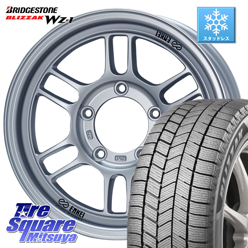 ブリヂストン BLIZZAK WZ-1 WZ1 2025年製 ブリザック スタッドレス ミツヤ 175/80R16 ENKEI エンケイ ALLROAD RPT1 ジムニー ホイール 16インチ 16 X 5.5J +20 5穴 139.7 ジムニー