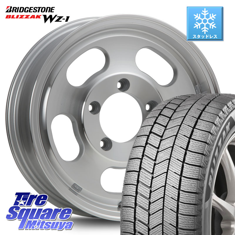 ブリヂストン BLIZZAK WZ-1 WZ1 2025年製 ブリザック スタッドレス ミツヤ 215/65R16 MLJ XTREME-J D SLOT D-SLOT Dスロット ポリッシュ ホイール 4本 16インチ 16 X 5.5J +0 5穴 139.7 ジムニー専用(要オーバーフェンダー等)