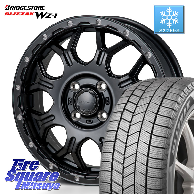 ブリヂストン BLIZZAK WZ-1 WZ1 2025年製 ブリザック スタッドレス ミツヤ 185/60R16MONZA HI-BLOCK JERRARD ホイール 16インチ 16X6.0J 41 4穴 100 アクアクロスオーバー FITクロスター MAZDA2 マツダ2(デミオ)|タイヤスクエアミツヤ