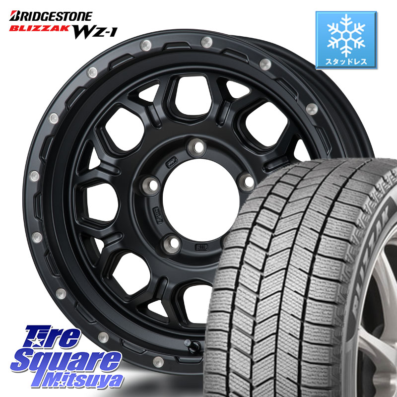 ブリヂストン BLIZZAK WZ-1 WZ1 2025年製 ブリザック スタッドレス ミツヤ 215/65R16 MONZA HI-BLOCK JERRARD ホイール 4本 16インチ 16 X 5.5J +22 5穴 139.7 ジムニー専用(要オーバーフェンダー等)