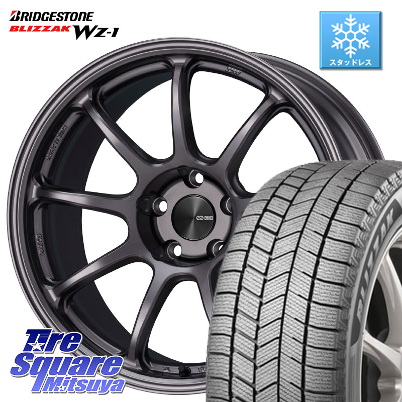 ブリヂストン BLIZZAK WZ-1 WZ1 2025年製 ブリザック スタッドレス ミツヤ 235/45R18ENKEI PerformanceLine PF09 ホイール 18インチ 18X8.5J 45 5穴 114.3 CY2アコード スカイラインセダン 日産 ES レクサス アコード|タイヤスクエアミツヤ