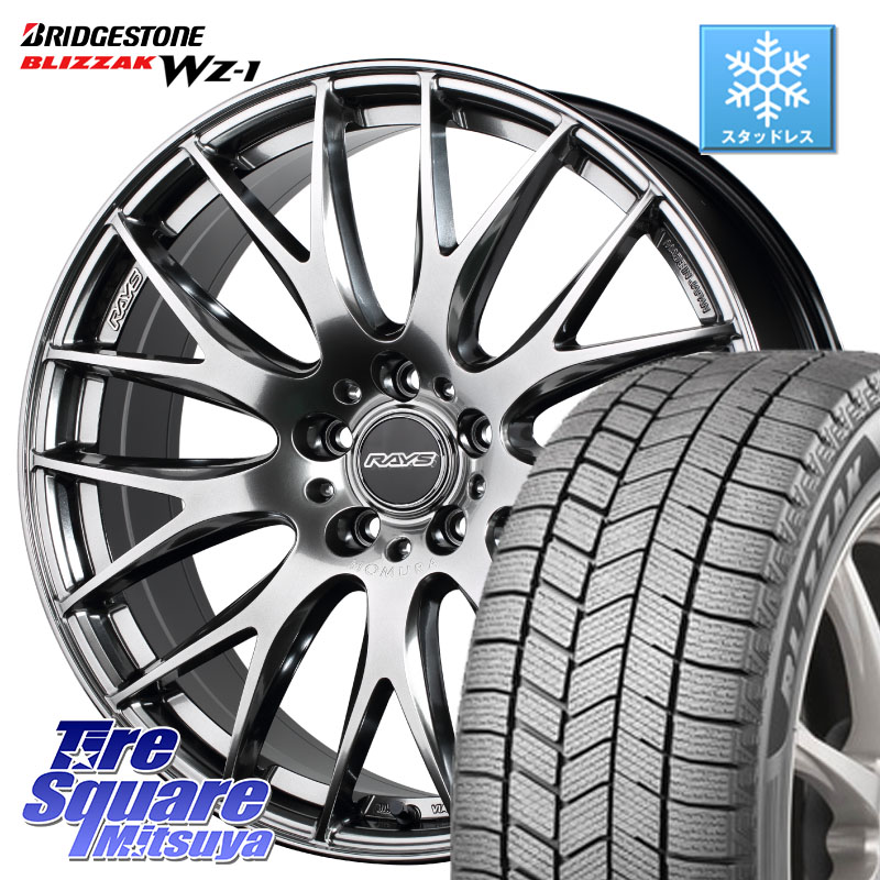 ブリヂストン BLIZZAK WZ-1 WZ1 2025年製 ブリザック スタッドレス ミツヤ 225/45R18 RAYS 【欠品次回8~9月】 レイズ HOMURA 2X9Plus 18インチ 18 X 7.5J +45 5穴 114.3 90系ノア ヴォクシー プリウスアルファ P15キックス リーフ RP6～8ステップワゴン レヴォーグ