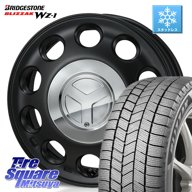 ブリヂストン BLIZZAK WZ-1 WZ1 2025年製 ブリザック スタッドレス ミツヤ 165/55R15MONZA PIEDINO ピエディーノ 15インチ 15X4.5J 45 4穴 100 N-BOX デリカミニ2WD タント スペーシア サクラ R1 R2 ルークス ROOX 日産 デイズ デイズルークス 日産 コペン N-ONE N ONE|タイヤスクエアミツヤ
