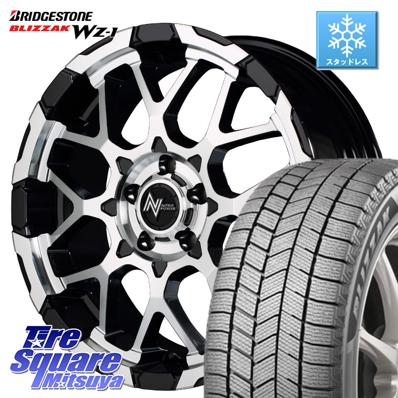 ブリヂストン BLIZZAK WZ-1 WZ1 2025年製 ブリザック スタッドレス ミツヤ 205/65R16 MANARAY MID ナイトロパワー M28 BULLET-S 16インチ 16 X 7.0J +40 5穴 114.3 10系アルファード 70系カムリ