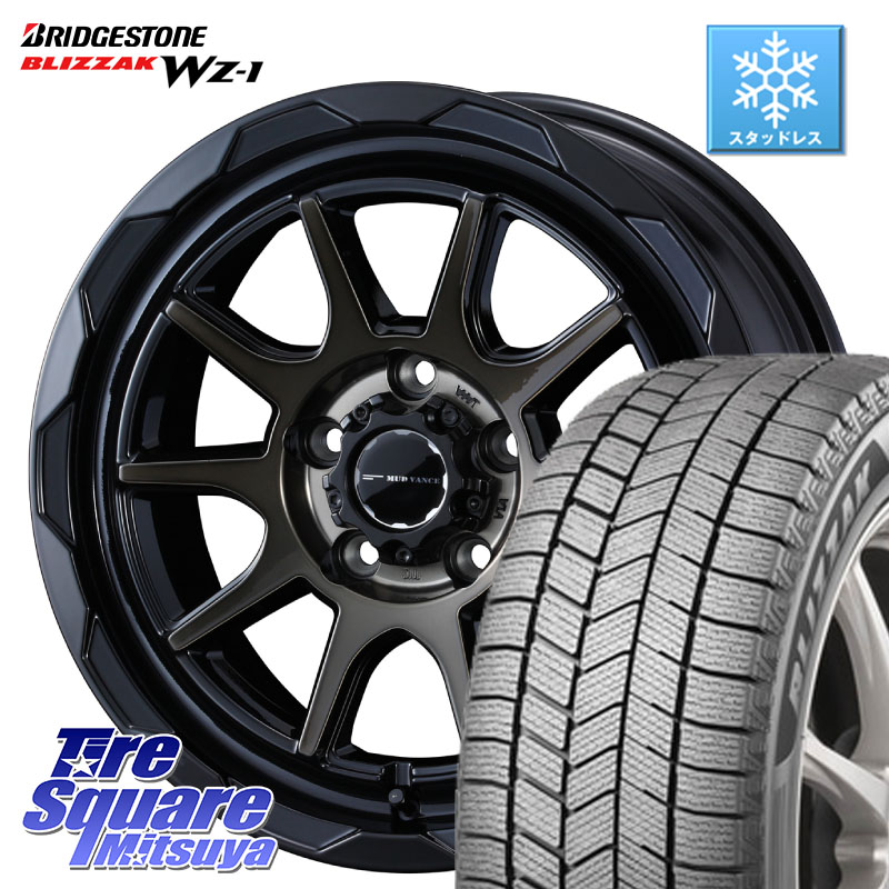 ブリヂストン BLIZZAK WZ-1 WZ1 2025年製 ブリザック スタッドレス ミツヤ 215/70R16WEDS マッドヴァンス06 MUD VANCE 06 ホイール 16インチ 16X6.0J 40 5穴 100 ロッキー ハイブリッド車 5穴 ライズ ハイブリッド車 5穴|タイヤスクエアミツヤ