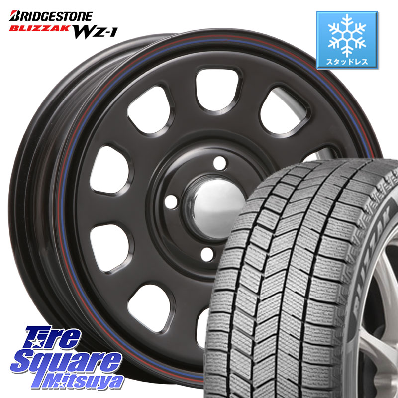ブリヂストン BLIZZAK WZ-1 WZ1 2025年製 ブリザック ■ スタッドレス ミツヤ 185/65R15 MLJ デイトナ SS DAYTONA SS 15インチ 15 X 6.0J +30 4穴 100