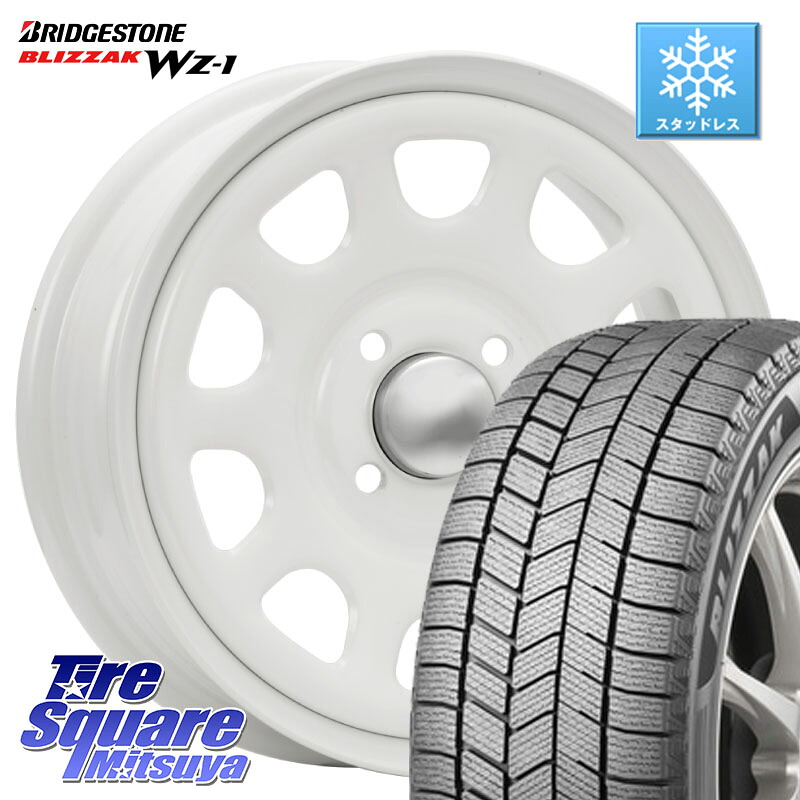 ブリヂストン BLIZZAK WZ-1 WZ1 2025年製 ブリザック スタッドレス ミツヤ 165/65R14MLJ デイトナ SS DAYTONA SS WH 4H 14インチ 14X5.0J 42 4穴 100 ハイゼットアゲトラCustom車用※軽自動車専用ホイール※ デリカ ミニ DELICA MINI ディアスワゴン ハスラー リフトア｜タイヤスクエアミツヤ 56,122円