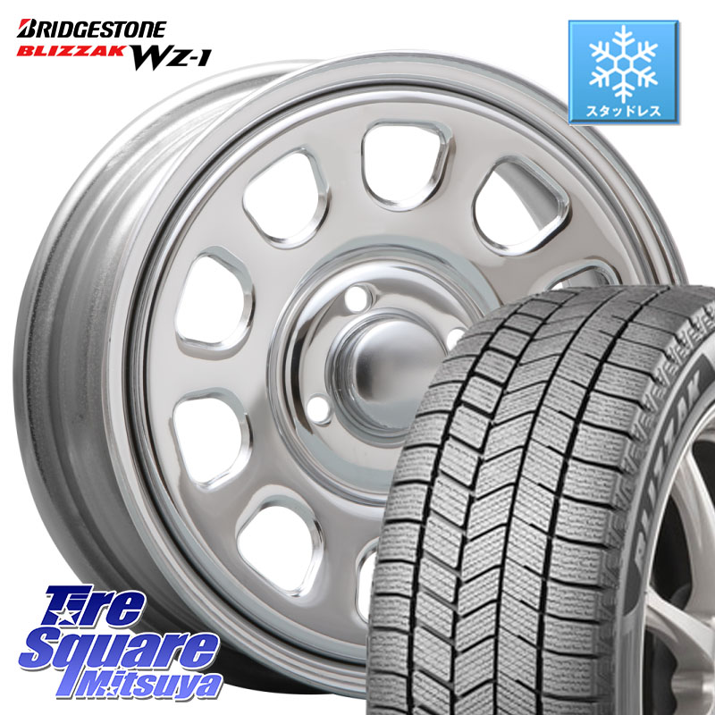 ブリヂストン BLIZZAK WZ-1 WZ1 2025年製 ブリザック スタッドレス ミツヤ 175/65R14 MLJ デイトナ SS DAYTONA SS CR 4H 14インチ 14 X 5.0J +42 4穴 100