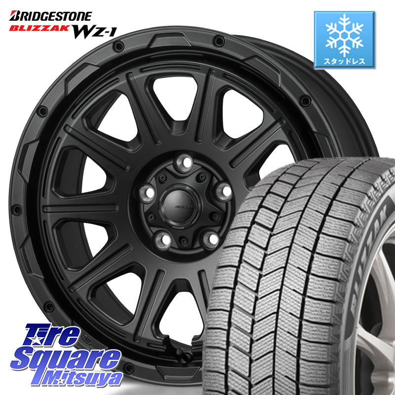ブリヂストン BLIZZAK WZ-1 WZ1 2025年製 ブリザック スタッドレス ミツヤ 205/65R16 MONZA HI-BLOCK REGULES BK 16インチ 16 X 6.0J +40 4穴 100