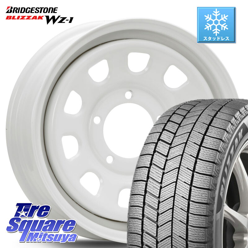 ブリヂストン BLIZZAK WZ-1 WZ1 2025年製 ブリザック スタッドレス ミツヤ 175/80R16MLJ デイトナ SS DAYTONA ホワイト 16インチ 16X5.5J 20 5穴 139.7 ジムニー専用 AZオフロード｜タイヤスクエアミツヤ
